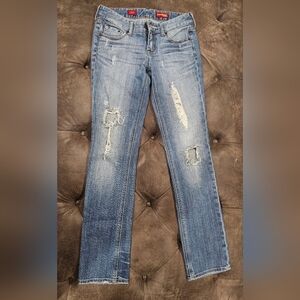 Express Stella Skinny Leg Ripped Jeans Size 0